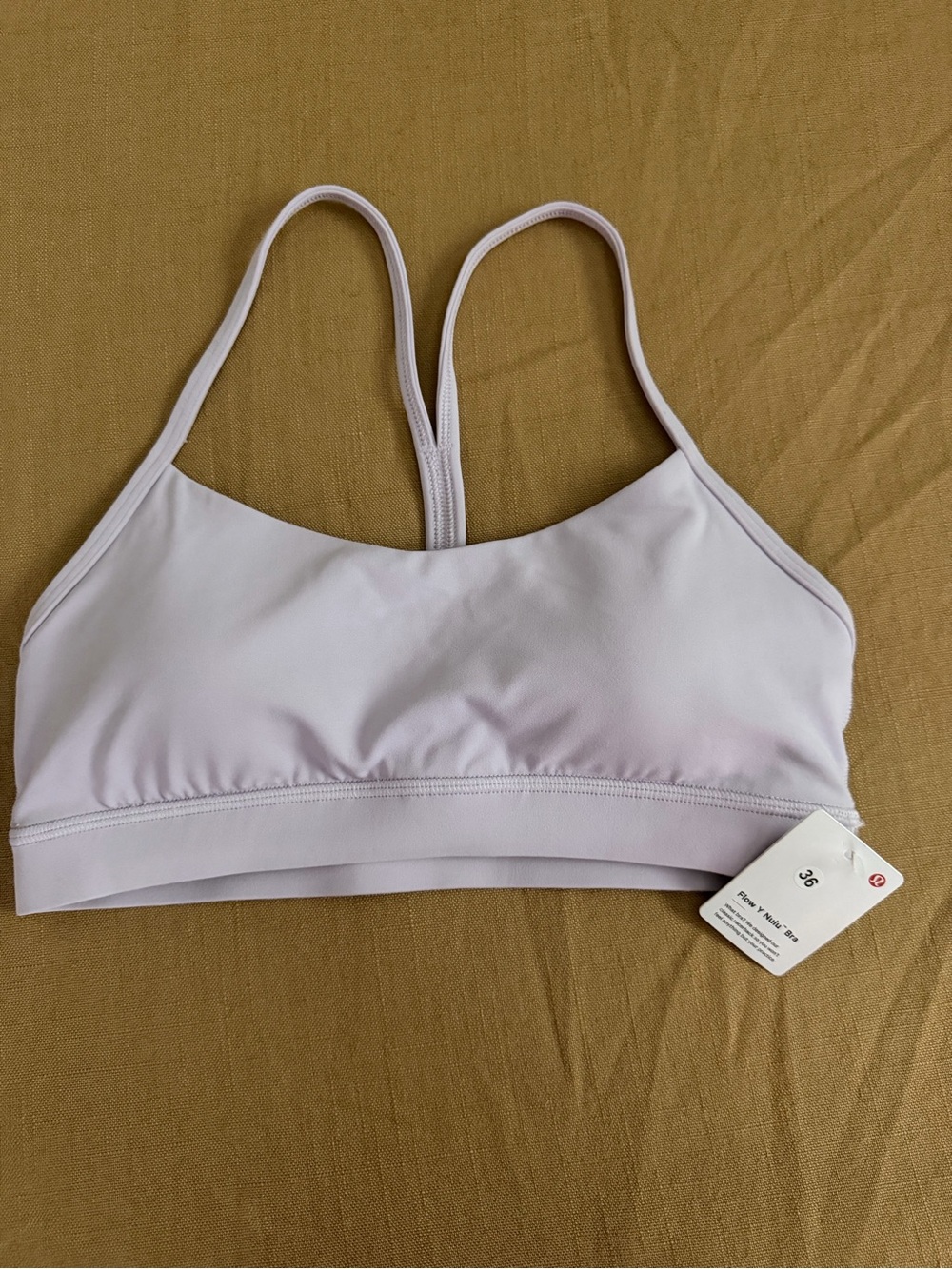 Lululemon Athletica Lavender Play Flow Y Sports Bra